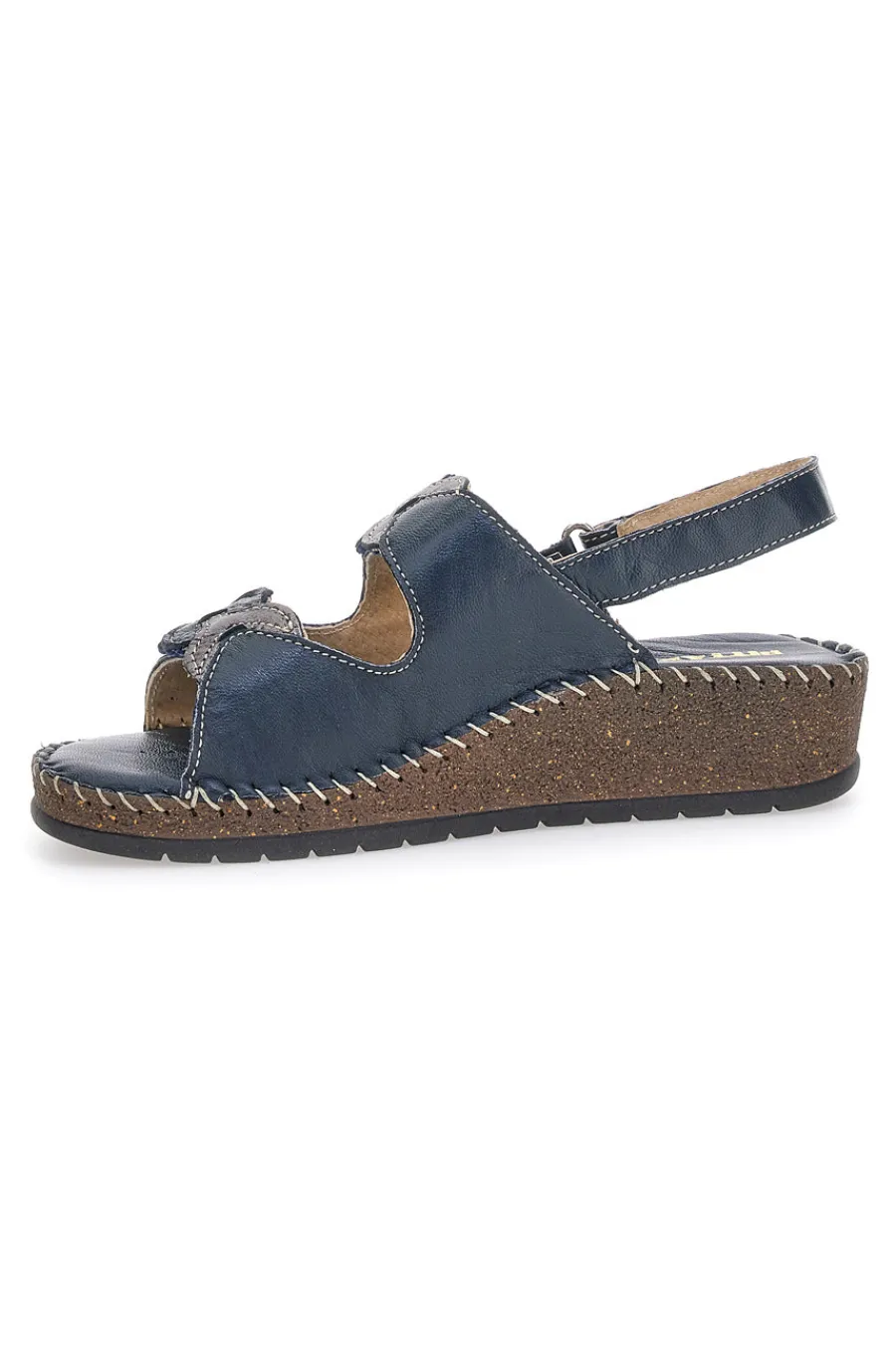 Sandali Navy Sling-back Con Strappo In Velcro 42063-PITTARELLO New