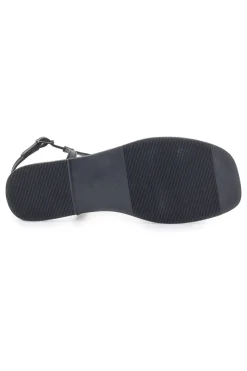 Sandali Neri a Infradito con Tomaia in Pelle Incrociata A99361101-PITTARELLO SUN Clearance