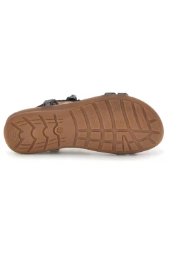 Sandali neri con applicazioni floreali Quanna mel k358673-QUANNA MELL Discount