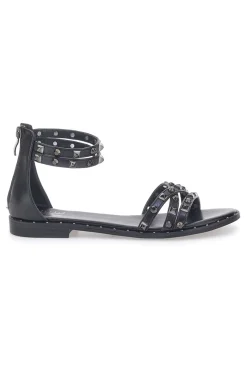 Sandali Neri con Borchie e Cerniera Posteriore ME & ME 662-ME u0026 ME Best
