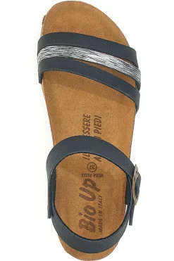 Sandali neri con dettagli metallici 309-BIO UP Best