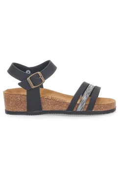 Sandali neri con dettagli metallici 309-BIO UP Best