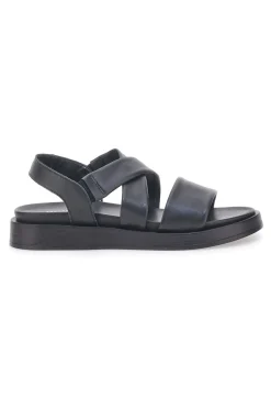 Sandali neri con fasce imbottite incrociate PITTARELLO FOCUS 28068IN-PITTARELLO CAPSULE Clearance