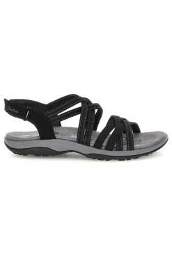 Sandali neri con Memory Foam Reggae Slim Summer Getaway-SKECHERS Clearance