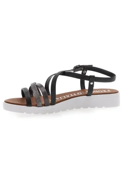 Sandali Neri con Multy Listini Made In Italy 8103-MIO TEMPO Online
