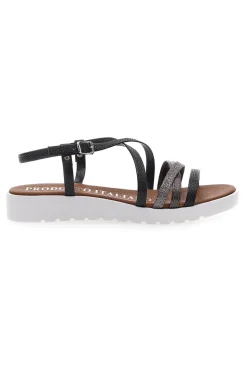 Sandali Neri con Multy Listini Made In Italy 8103-MIO TEMPO Online