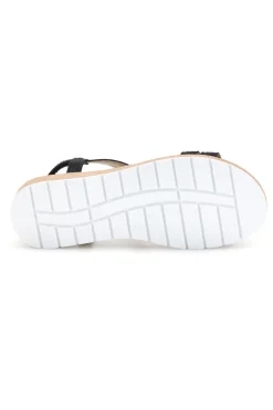 Sandali neri con strass LR263702-MIO TEMPO