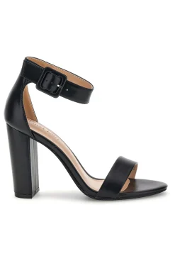 Sandali neri con tacco alto e cinturino CV98111-FIRST LADY Hot
