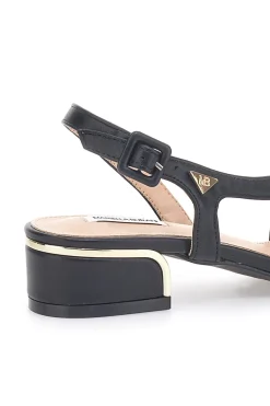 Sandali Neri Con Tacco Basso 51251-MARIELLA BURANI Sale