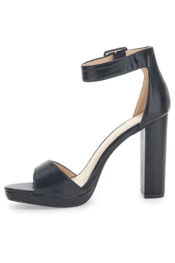 Sandali Neri con Tacco e Cinturino 6031-LE HAVRE PARIS Outlet