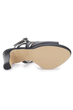 Sandali Neri con Tacco 4580-PITTARELLO LOVE Online