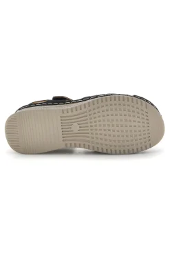Sandali neri con zeppa e brillantini Q17729-MIO TEMPO Discount