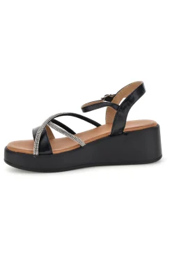 Sandali neri e argento con platform Cafè cost 80882-CAFE' COST New