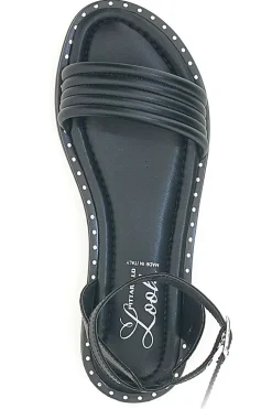 Sandali Neri Flat Con Cinturino Regolabile DC43877-PITTARELLO LOOK Best