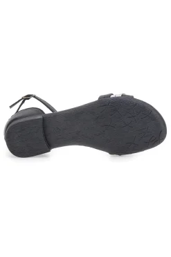 Sandali Neri Flat Con Dettagli Argentati 225410-PITTARELLO LOOK Outlet