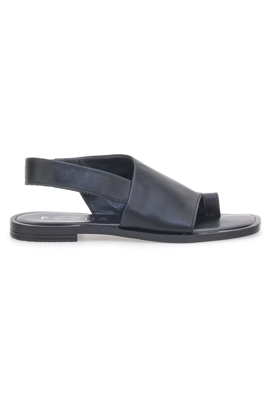Sandali Neri Flat in Pelle Made in Italy 19348-PITTARELLO FOCUS Clearance