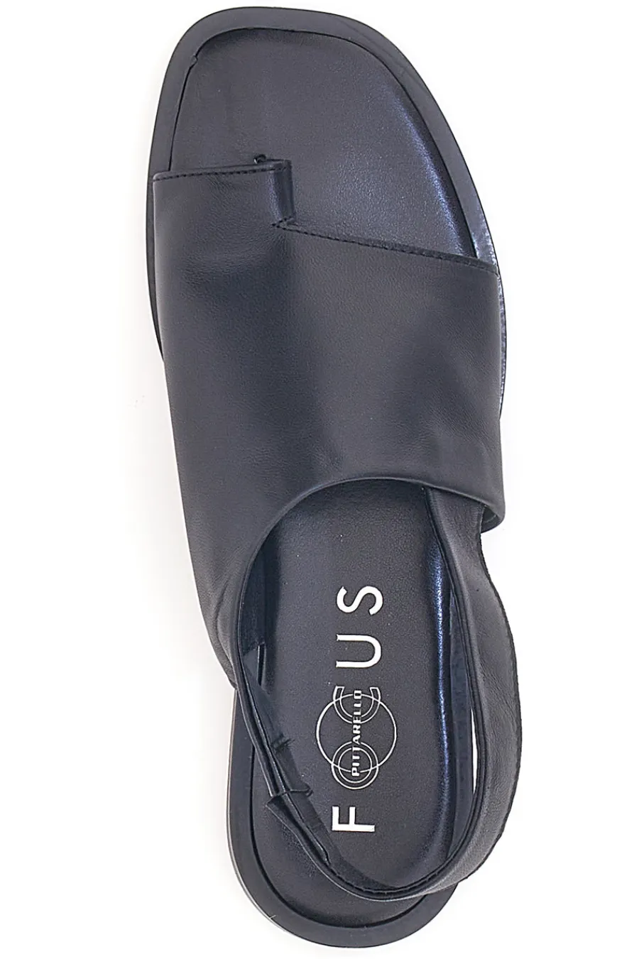 Sandali Neri Flat in Pelle Made in Italy 19348-PITTARELLO FOCUS Clearance