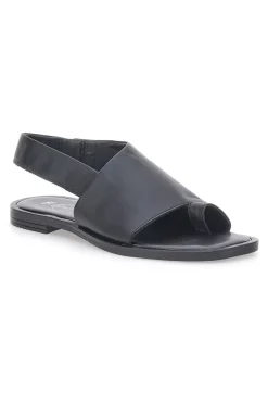 Sandali Neri Flat in Pelle Made in Italy 19348-PITTARELLO FOCUS Clearance