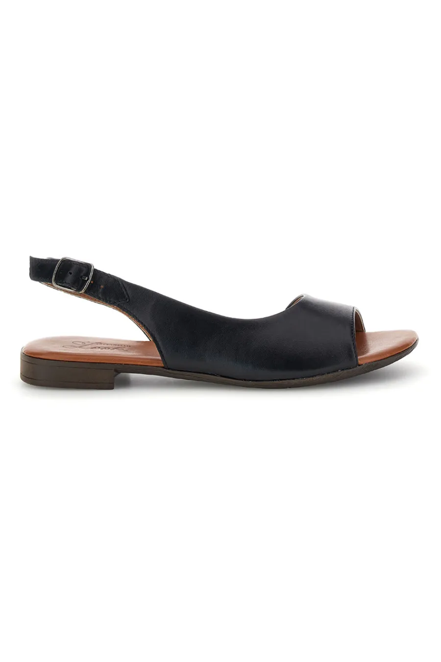 Sandali neri in pelle con cinturino 225110-PITTARELLO LOOK