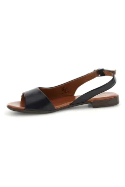 Sandali neri in pelle con cinturino 225110-PITTARELLO LOOK