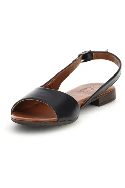 Sandali neri in pelle con cinturino 225110-PITTARELLO LOOK