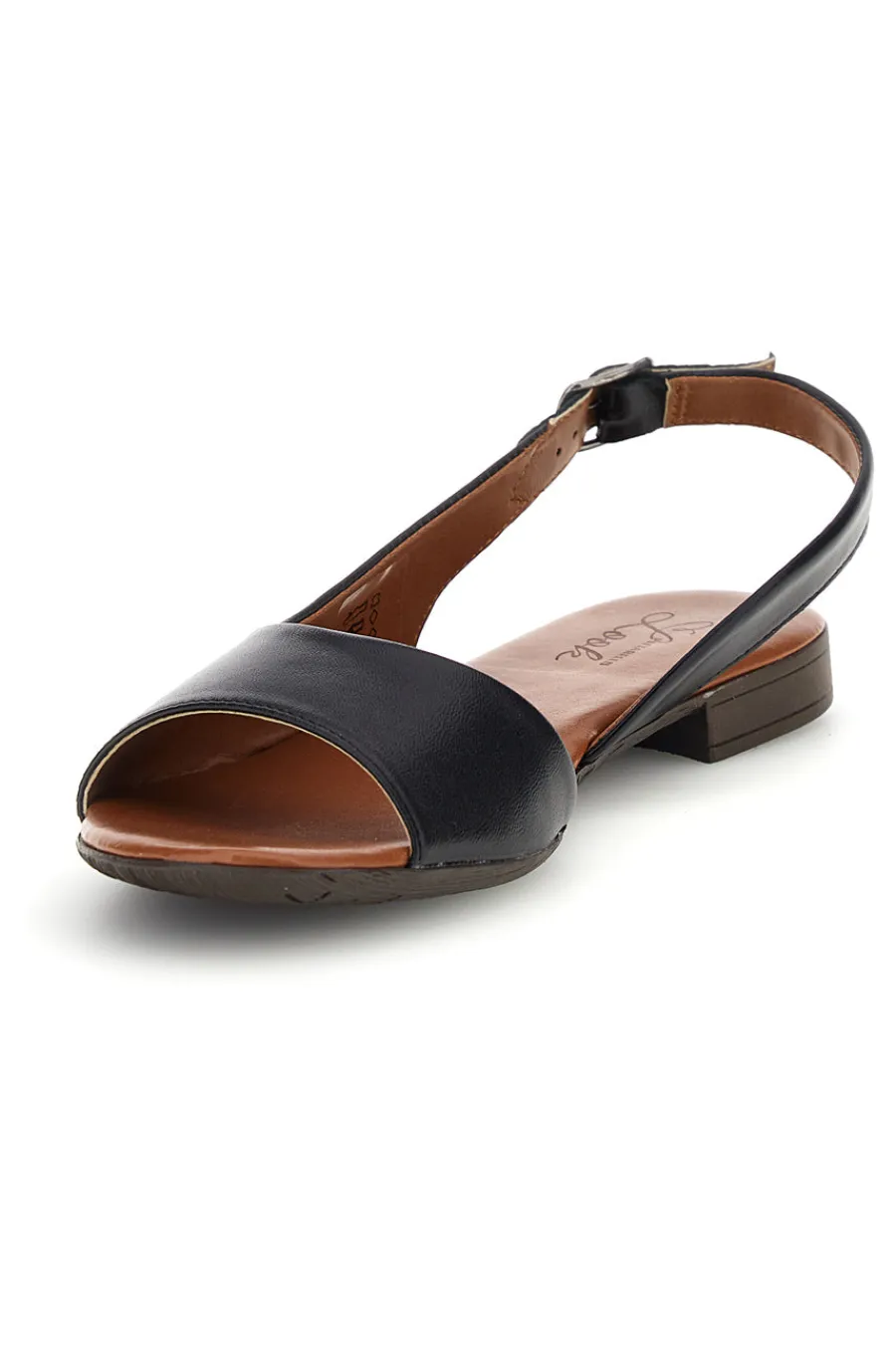 Sandali neri in pelle con cinturino 225110-PITTARELLO LOOK