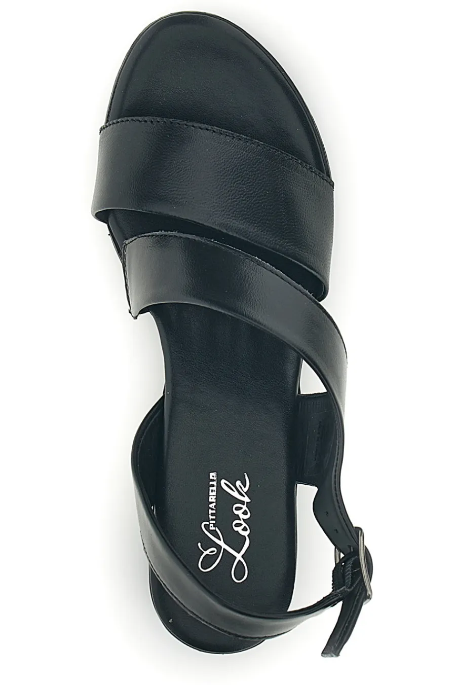 Sandali neri in pelle con fasce incrociate 243080-PITTARELLO LOOK New