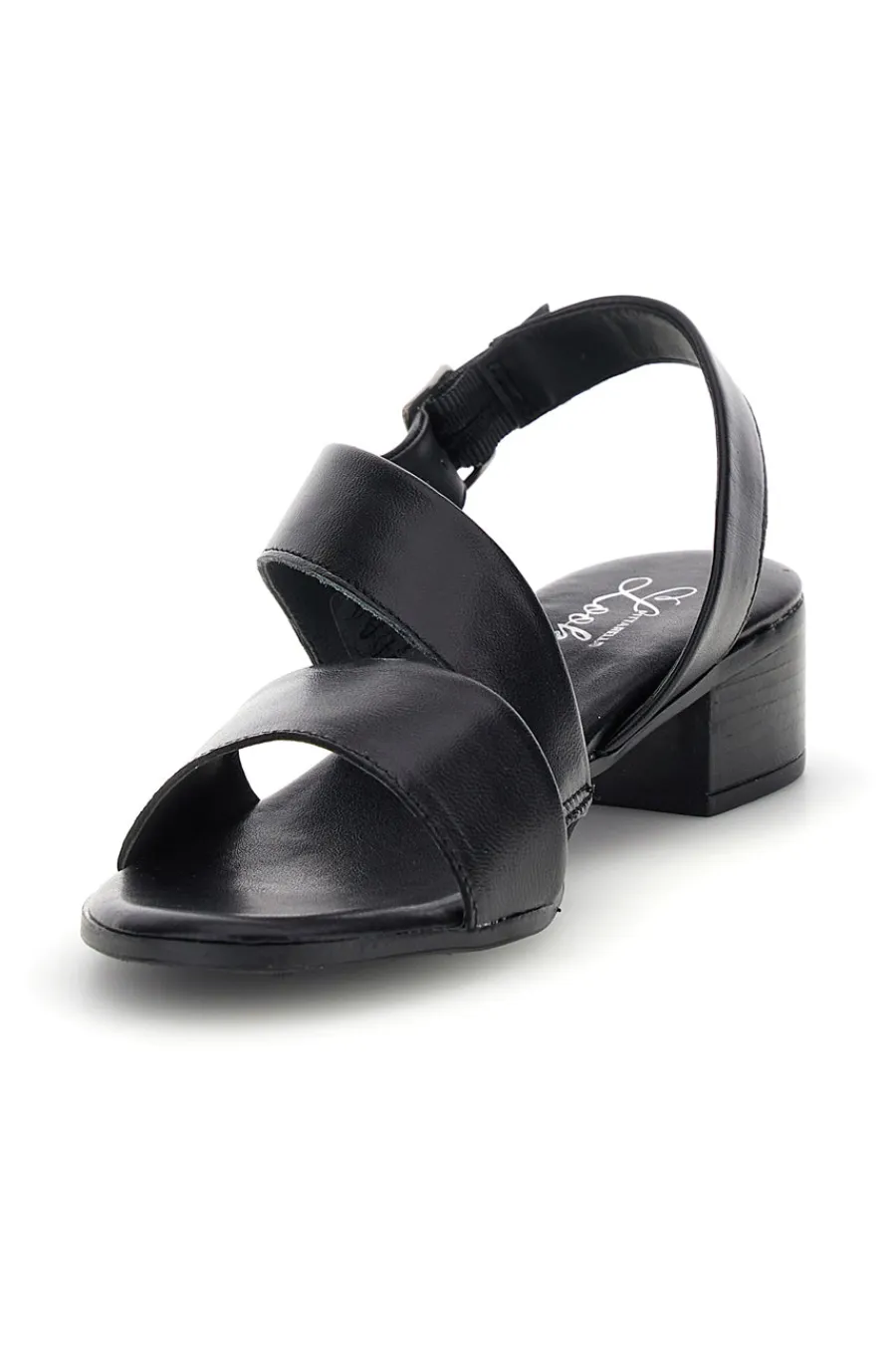 Sandali neri in pelle con fasce incrociate 243080-PITTARELLO LOOK New