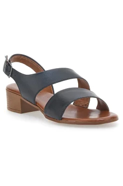 Sandali Neri In Vera Pelle Con Tacco 4 Cm 243080-PITTARELLO LOOK Clearance