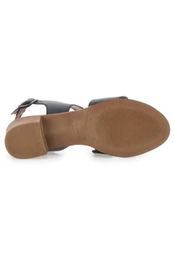 Sandali Neri In Vera Pelle Con Tacco 4 Cm 243080-PITTARELLO LOOK Clearance