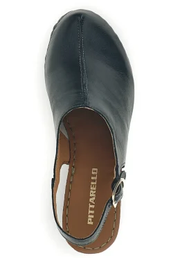 Sandali neri in vera pelle con tacco 1143622-PITTARELLO Outlet