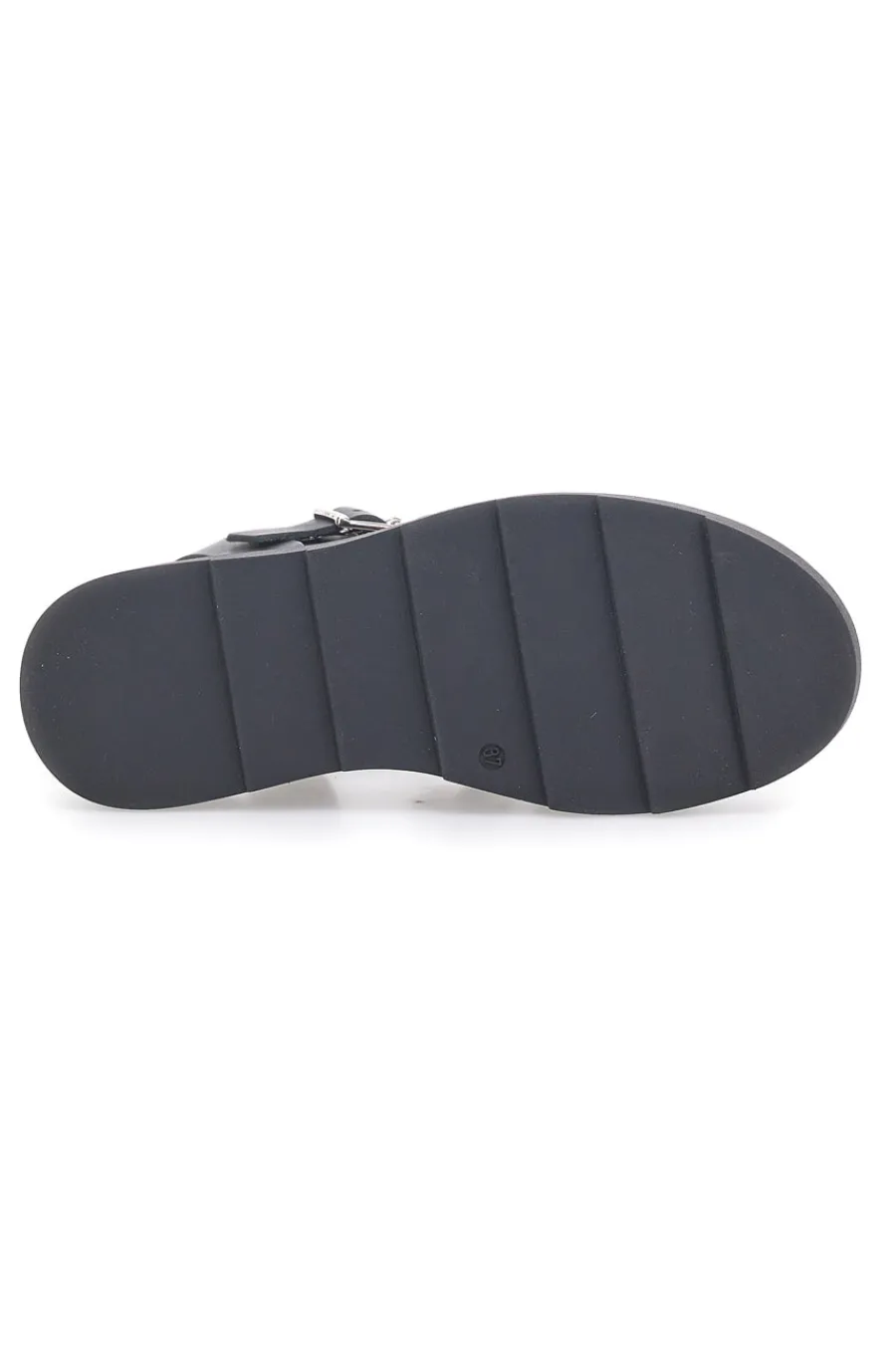 Sandali Neri in Vera Pelle Made in Italy 15432-PITTARELLO ROCK Discount