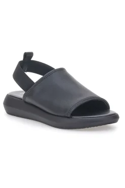 Sandali Neri In Vera Pelle Made in Italy Con Elastico 19515-PITTARELLO FOCUS Hot