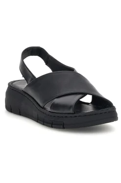 Sandali neri in vera pelle 7155579-PITTARELLO FOCUS Discount