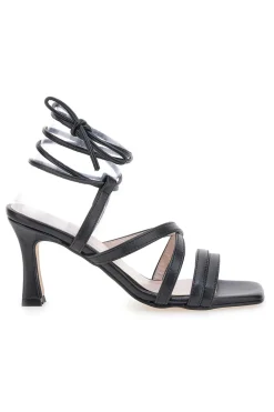 Sandali Neri Lace-Up Con Tacco 9 Cm 3615-PITTARELLO GLAM Clearance