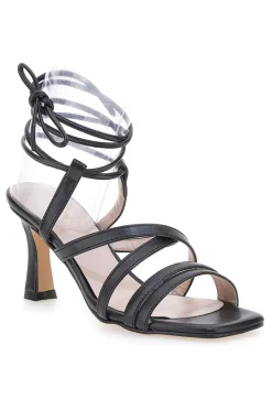 Sandali Neri Lace-Up Con Tacco 9 Cm 3615-PITTARELLO GLAM Clearance