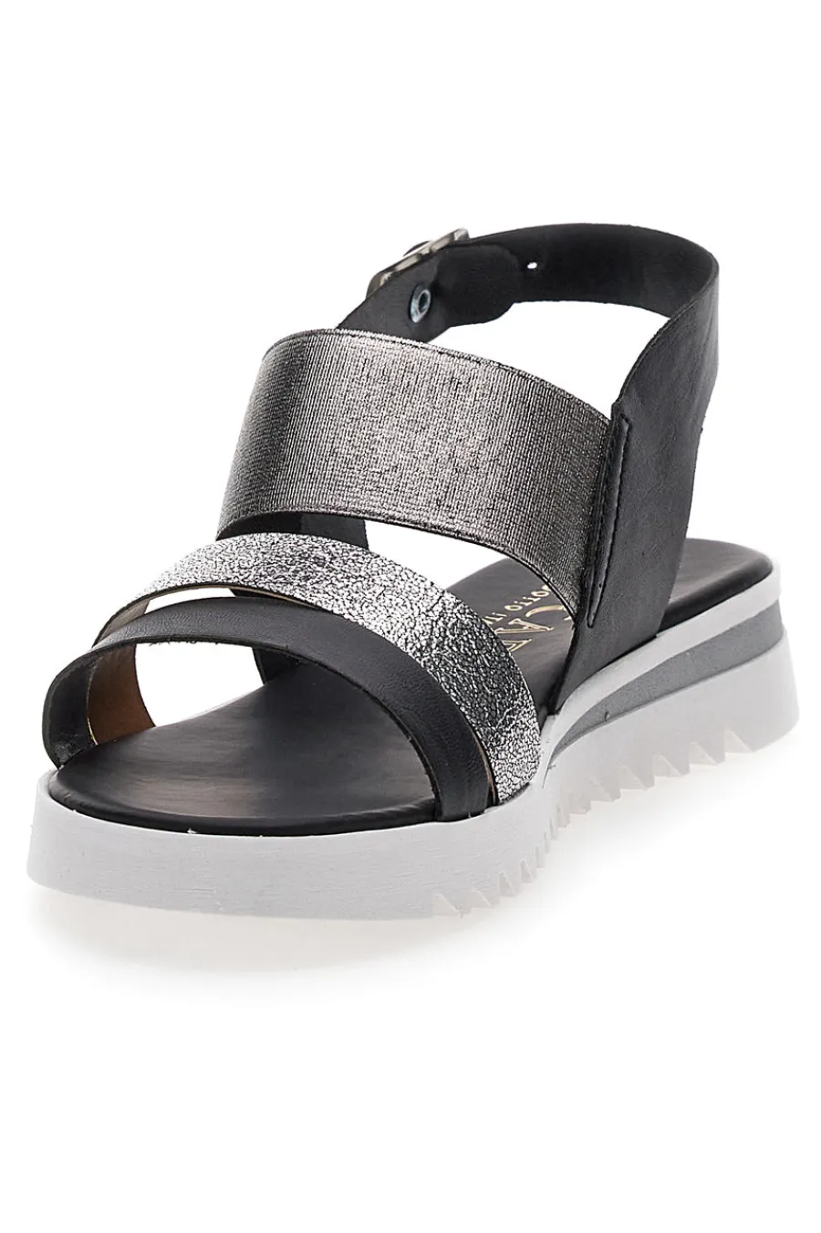 Sandali Neri Made in Italy 008-PLOCADI Outlet