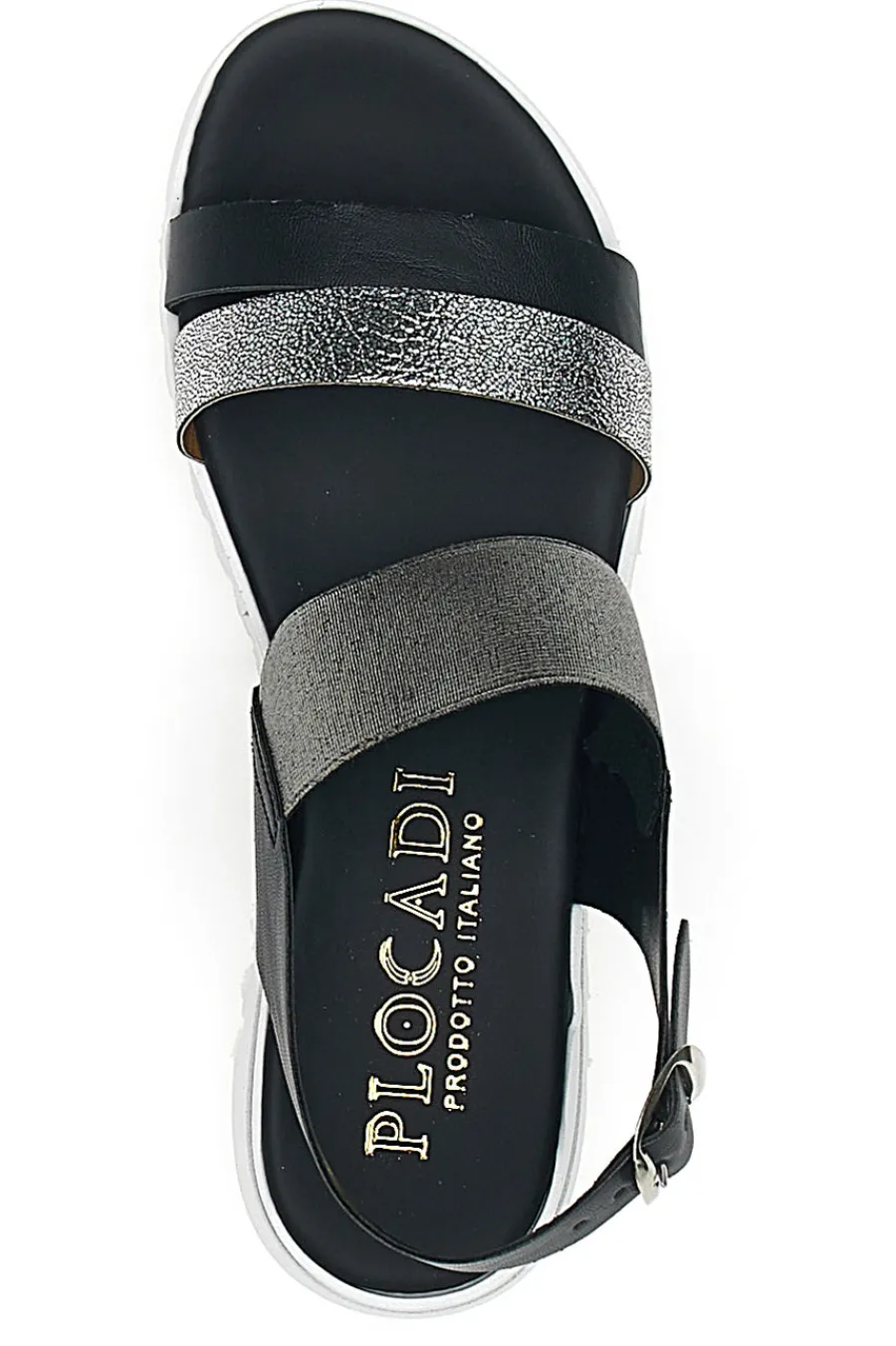Sandali Neri Made in Italy 008-PLOCADI Outlet