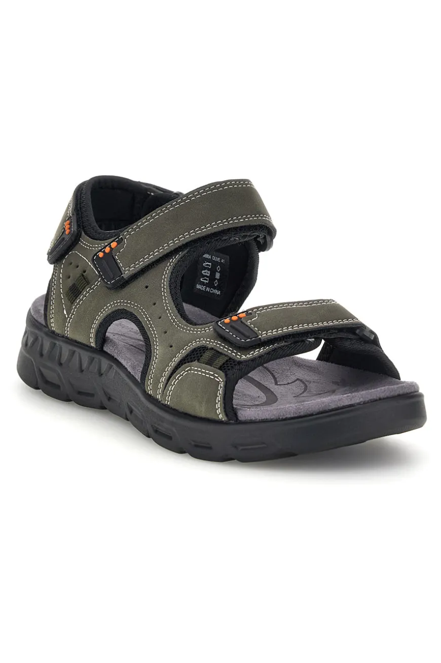 Sandali oliva strappi regolabili Jerpoint M8804