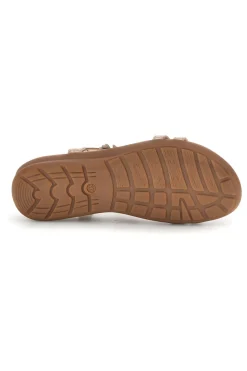 Sandali oro con applicazioni floreali Quanna mel k358673-QUANNA MELL