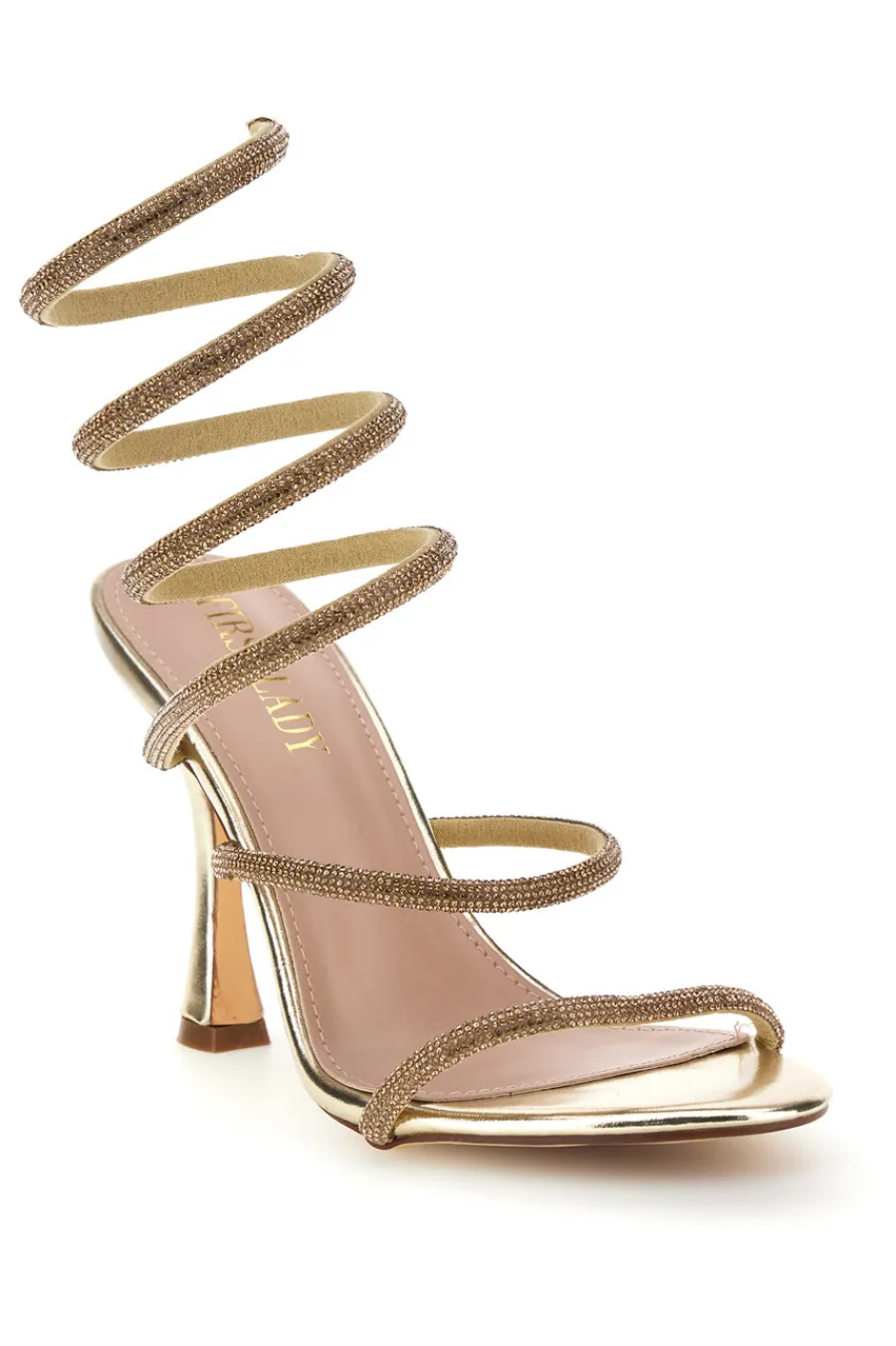Sandali con strass e laccio a spirale P711-FIRST LADY Hot
