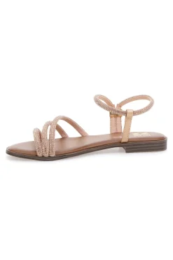 Sandali oro rosa con fascette sottili Me & Me 1703-ME u0026 ME Clearance