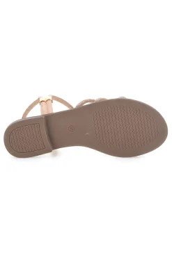 Sandali oro rosa con fascette sottili Me & Me 1703-ME u0026 ME Clearance