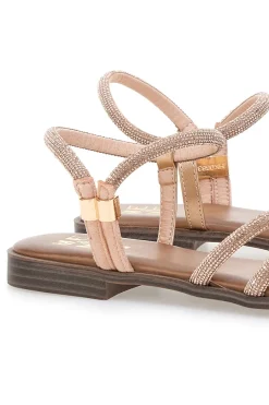 Sandali oro rosa con fascette sottili Me & Me 1703-ME u0026 ME Clearance