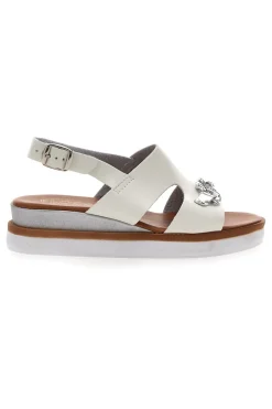 Sandali Platform Bianchi Made Italy 3002-PLOCADI Discount