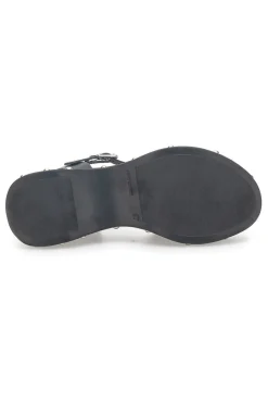 Sandali Platform Neri In Pelle 5777-PITTARELLO Clearance