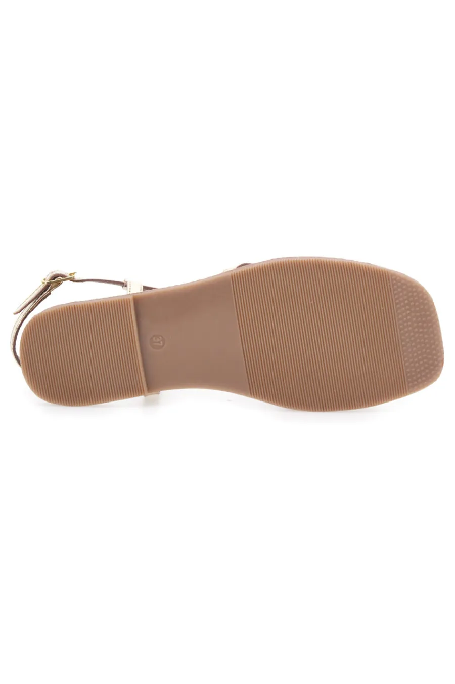 Sandali Platino a Infradito con Tomaia in Pelle Incrociata A99361103-PITTARELLO SUN Outlet