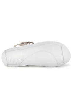 Sandali platino con fasce incrociate 54 CN-INBLU Sale
