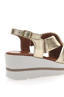 Sandali Platino Con Platform e Tomaia in Pelle 269020-MIO TEMPO Sale