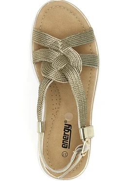 Sandali Platino Con Platform di 5,5 Cm 495-ENERGY Discount